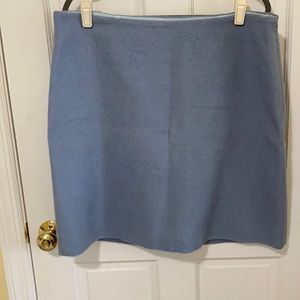 Boden size US16L wool/mohair blend lined skirt in dusty light blue, soft feel